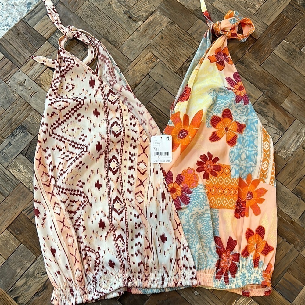 Free People Tied To You Floral Tank NWT